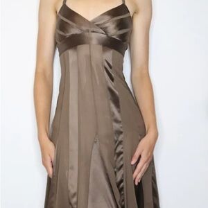 BCBGMaxAzria Strapless Chocolate Dress